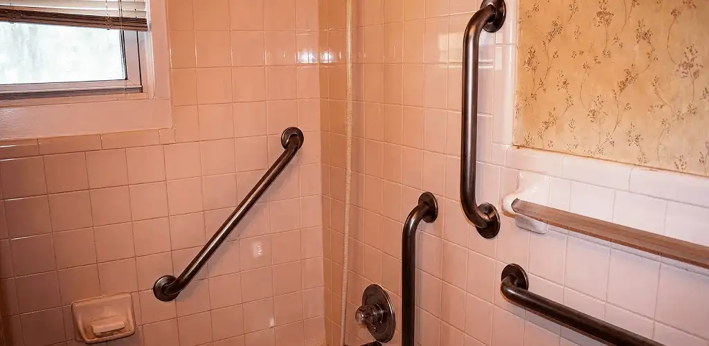 Shower grab bar installation for bathroom safety and accessibility in Boca Raton, FL