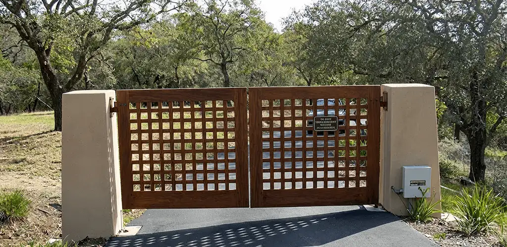 Driveway gate installation for a residential property in Boca Raton, FL