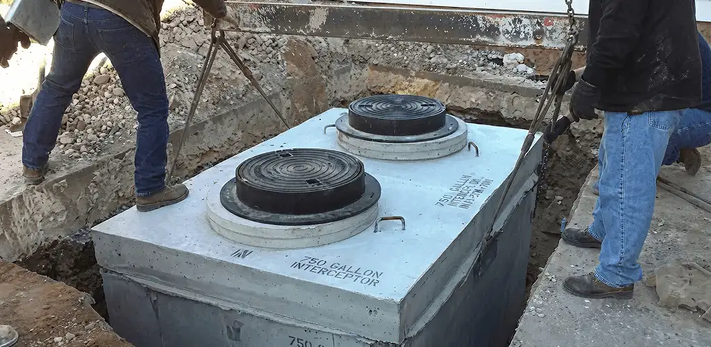 Grease trap installation for a commercial property drainage system in Boca Raton, FL