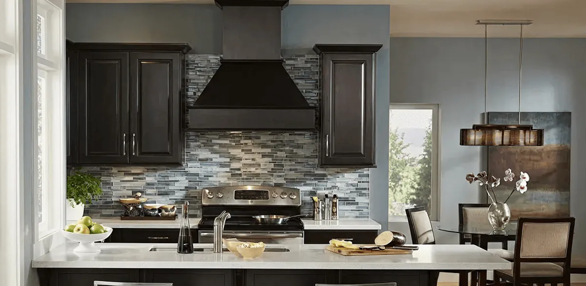 Kitchen cabinet painting and refinishing in a modern kitchen in Boca Raton, FL